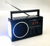 Am Fm Sw Radio Portable Speaker Torch Rechargeable and solar for outdoor indoor