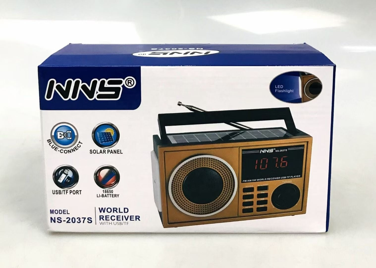 Am Fm Sw Radio Portable Speaker Torch Rechargeable and solar for outdoor indoor