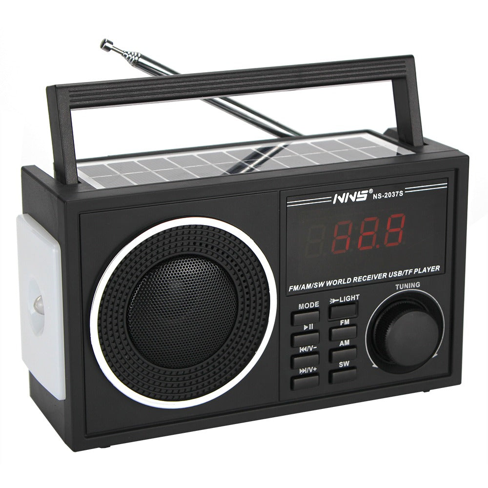 Am Fm Sw Radio Portable Speaker Torch Rechargeable and solar for outdoor indoor