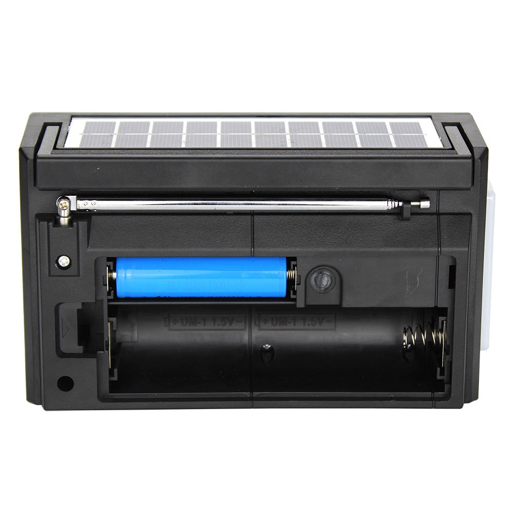 Am Fm Sw Radio Portable Speaker Torch Rechargeable and solar for outdoor indoor