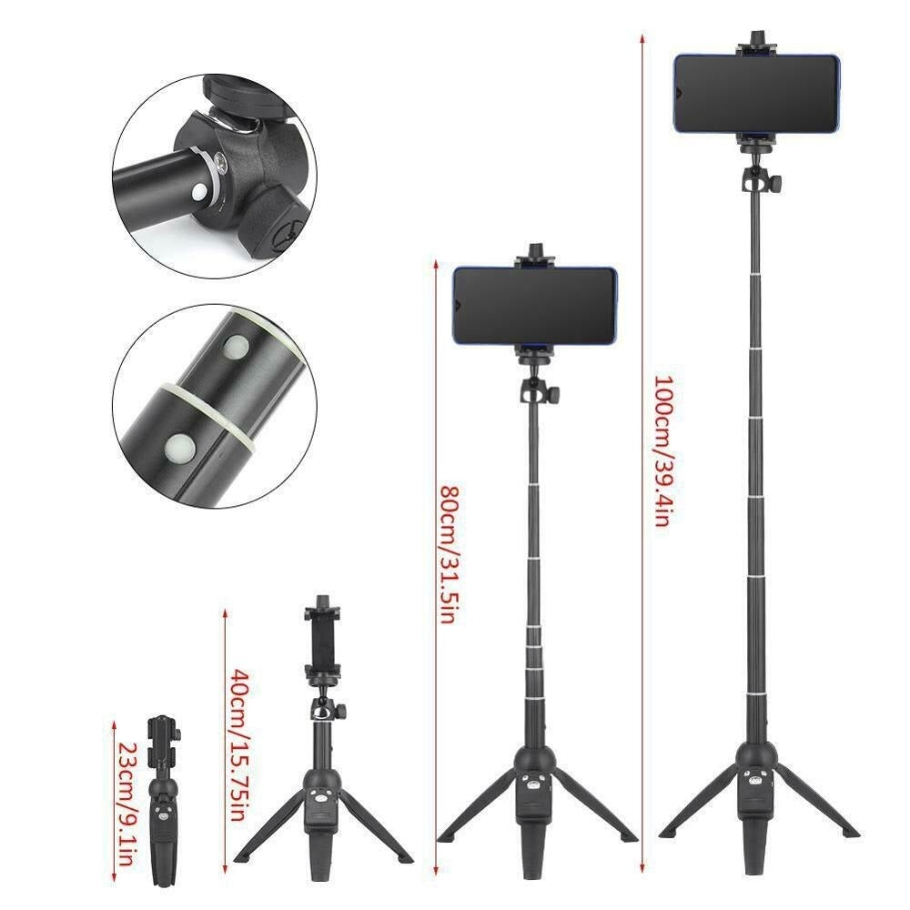 Yunteng 2 in 1 Portable Foldable Phone Selfie Stick Tripod