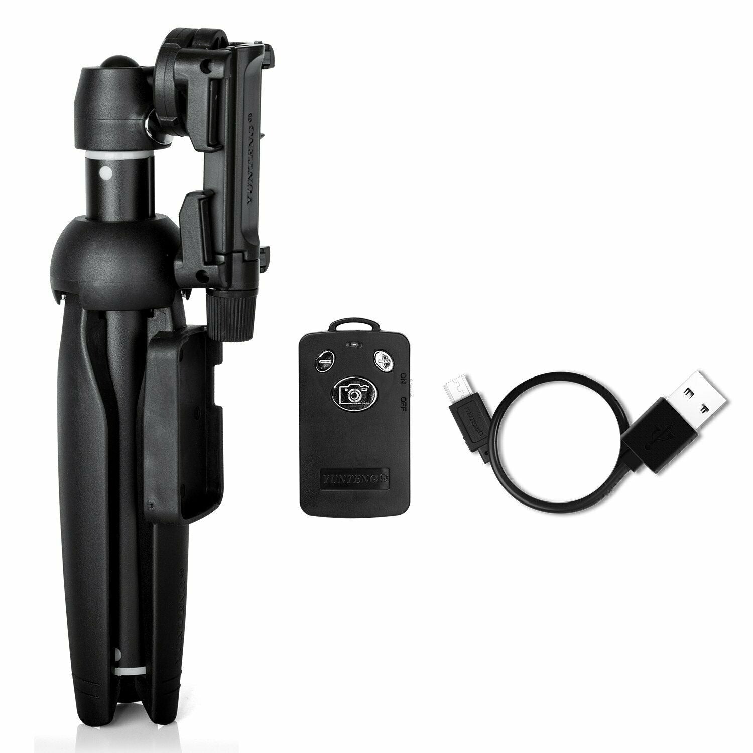 Yunteng 2 in 1 Portable Foldable Phone Selfie Stick Tripod