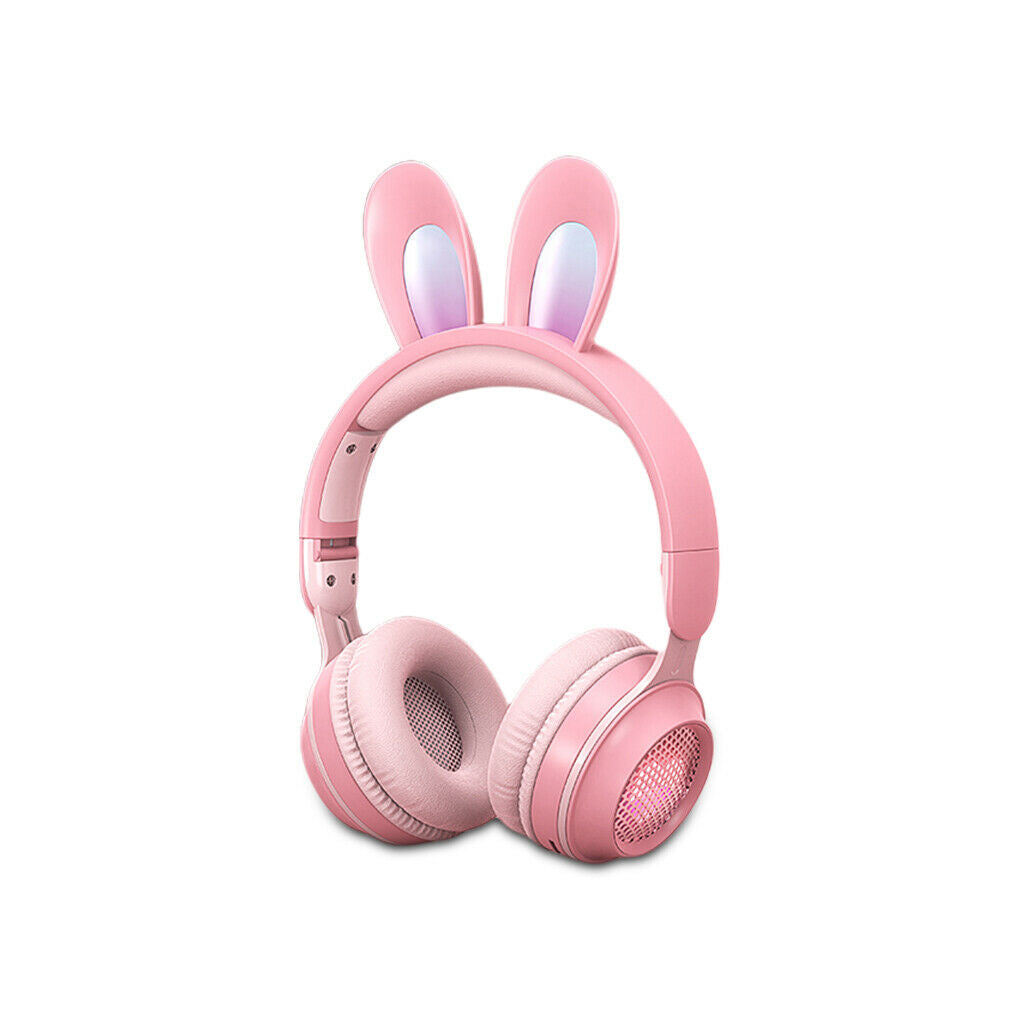 Rabbit Ear Headphones Bluetooth Headset Cute Earphone For Adults Kids