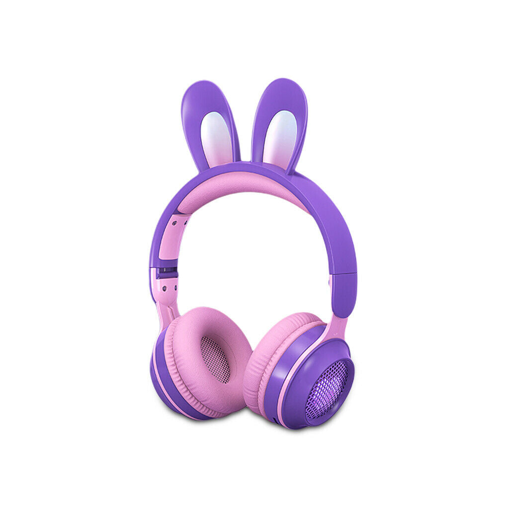 Rabbit Ear Headphones Bluetooth Headset Cute Earphone For Adults Kids