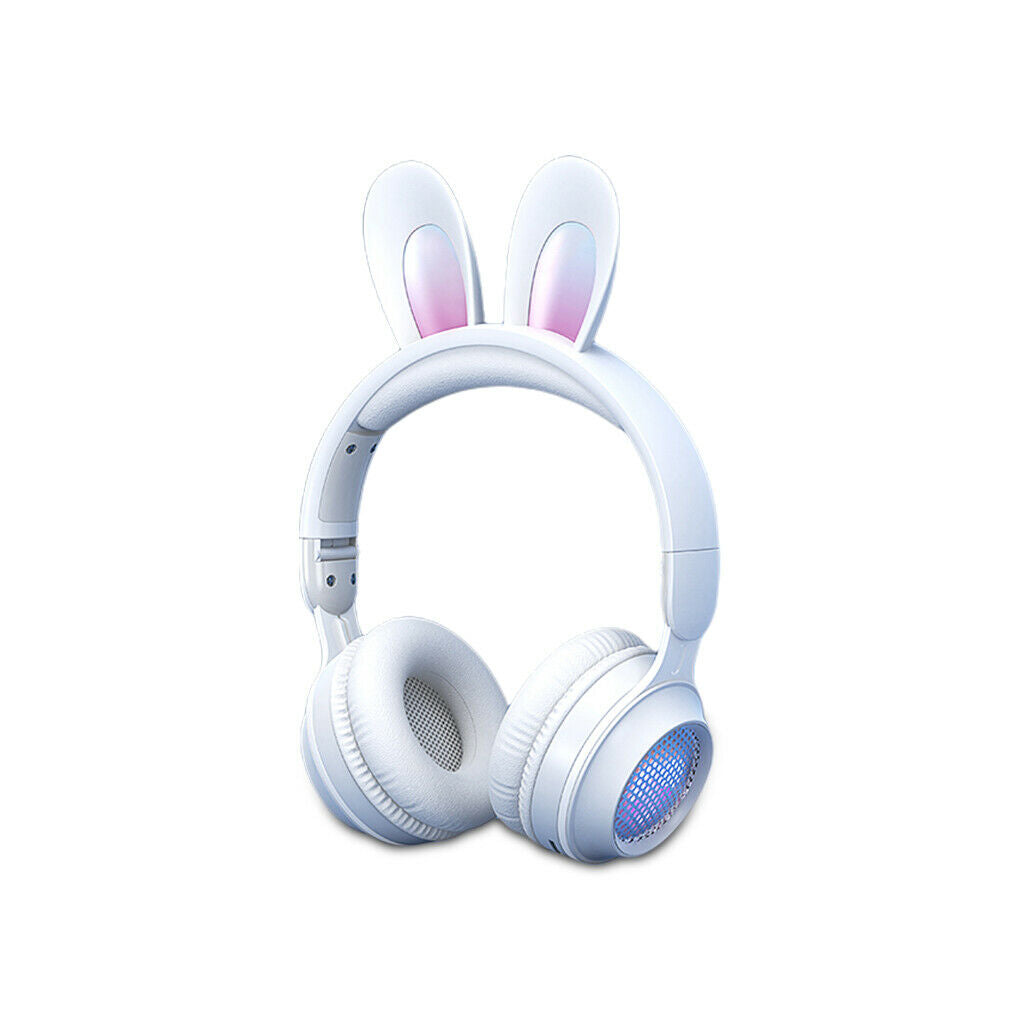 Rabbit Ear Headphones Bluetooth Headset Cute Earphone For Adults Kids
