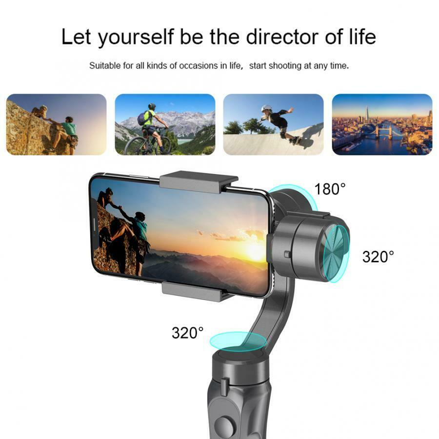 iTEQ 3-Axis Handheld Gimbal Stabilizer for Smartphone iPhone Samsung