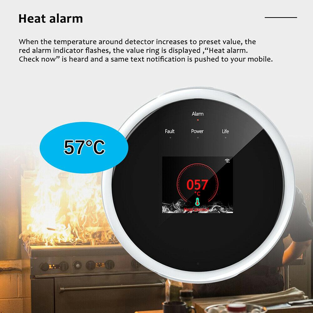 Tuya Smart WiFi Alarm Sensor Natural Gas Leak Detector Gas Detector Detection Alarm