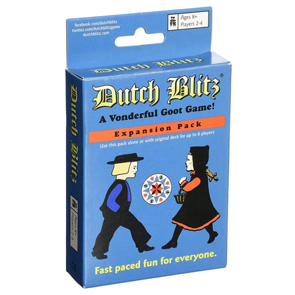 Dutch Blitz Blue Expansion Pack Card Game Board Game Fun Family Time