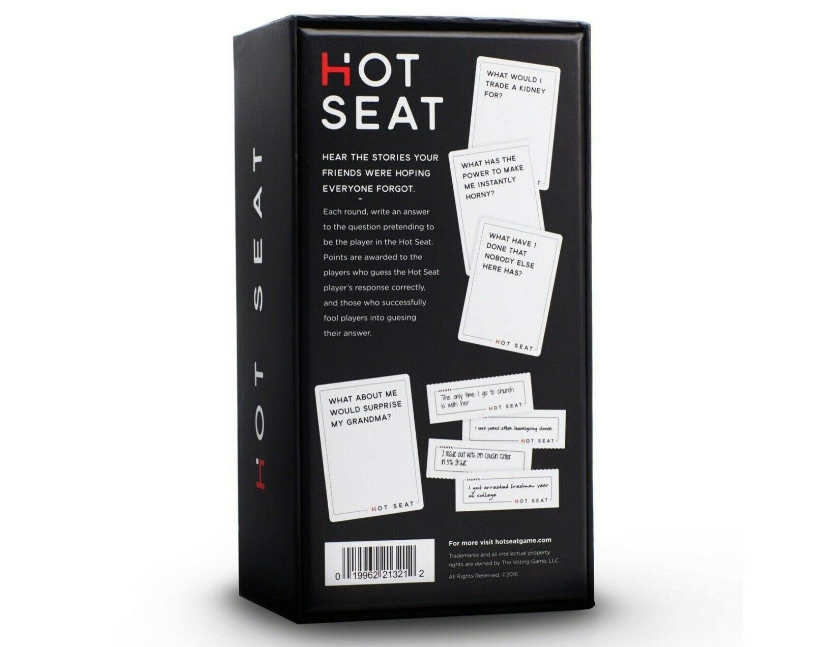 Hot Seat Board Card Game Party Game for Adult
