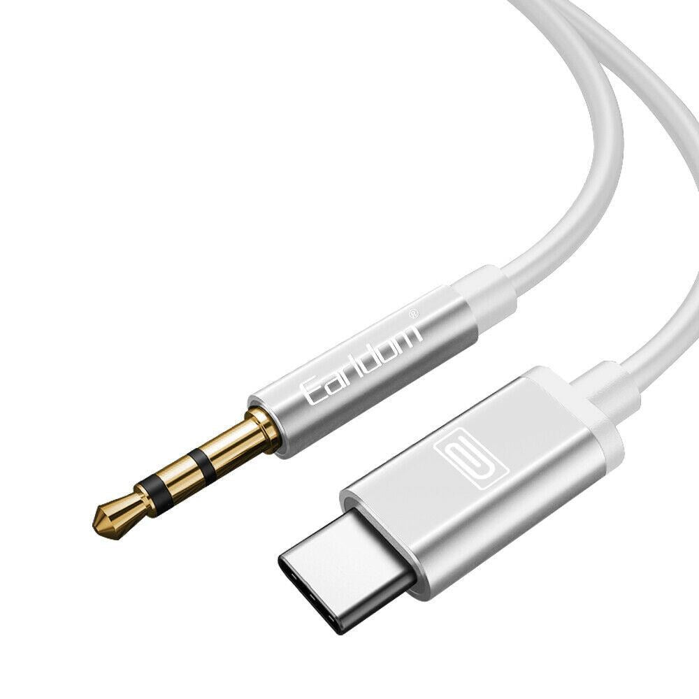 Earldom TYPE- C to 3.5mm Audio Aux Cable 3.5mm Male to USB-C Headphone Car Cable