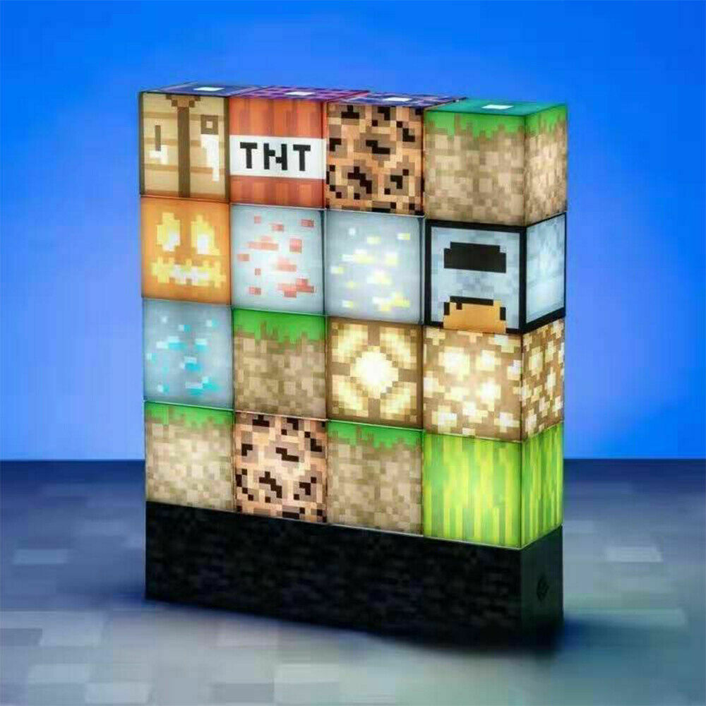 Minecraft Building Block Desk Lamp DIY Lamp Table Lamp Creative Toys For Gift
