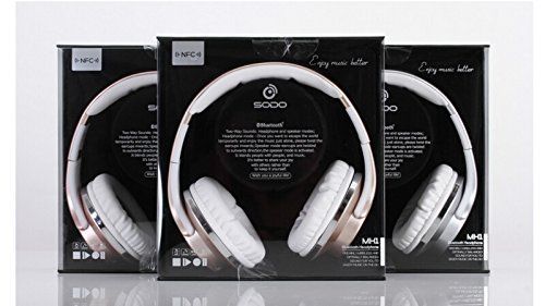 SODO  2 in 1 Bluetooth 4.2 Over-Ear Headset Headphone Speaker TF FM Radio