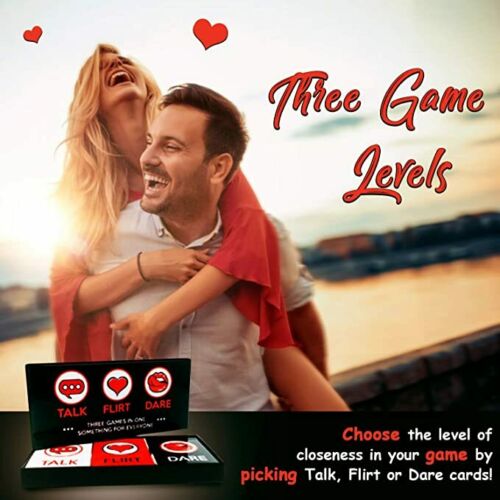 Talk Flirt Dare - Adult Party Game couple dating game ，3 in 1