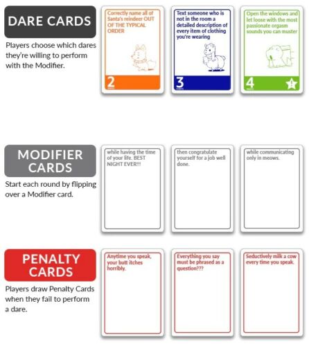Daring Contest Card Game Party Game