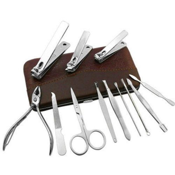 Stainless Nails Clippers Manicure Pedicure Set 12 in 1