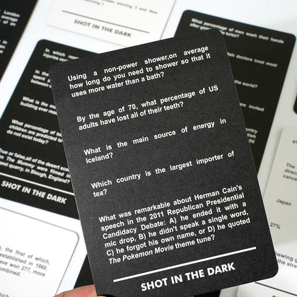 Shot in the Dark Card Game