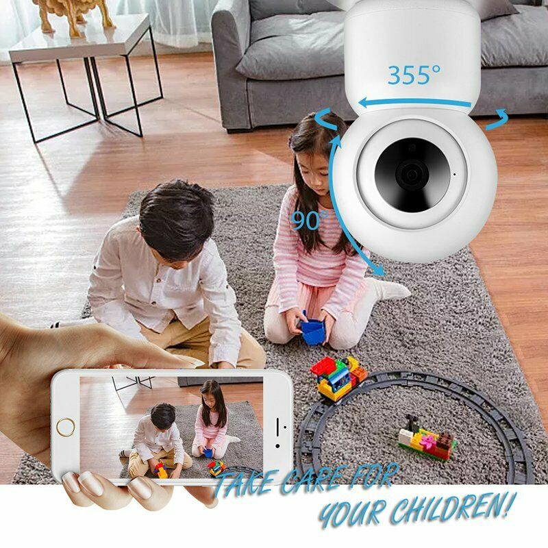 Tuya Camera 1080P WiFi 360 Degree View Detection Security Cam