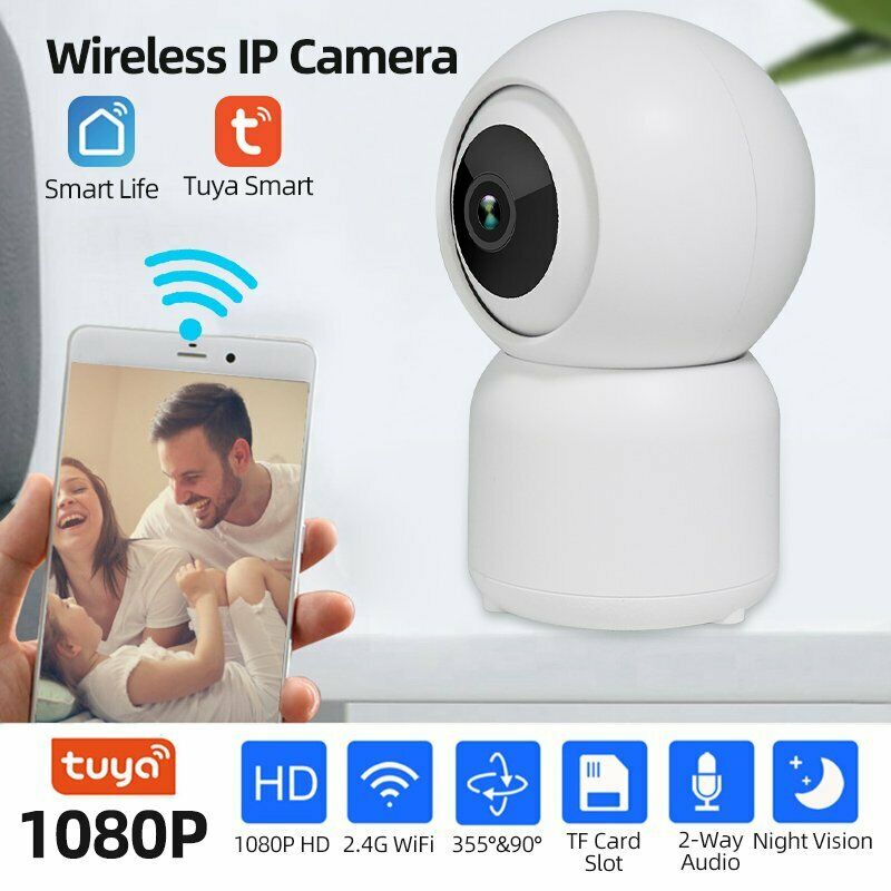 Tuya Camera 1080P WiFi 360 Degree View Detection Security Cam
