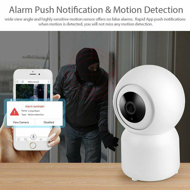 Tuya Camera 1080P WiFi 360 Degree View Detection Security Cam