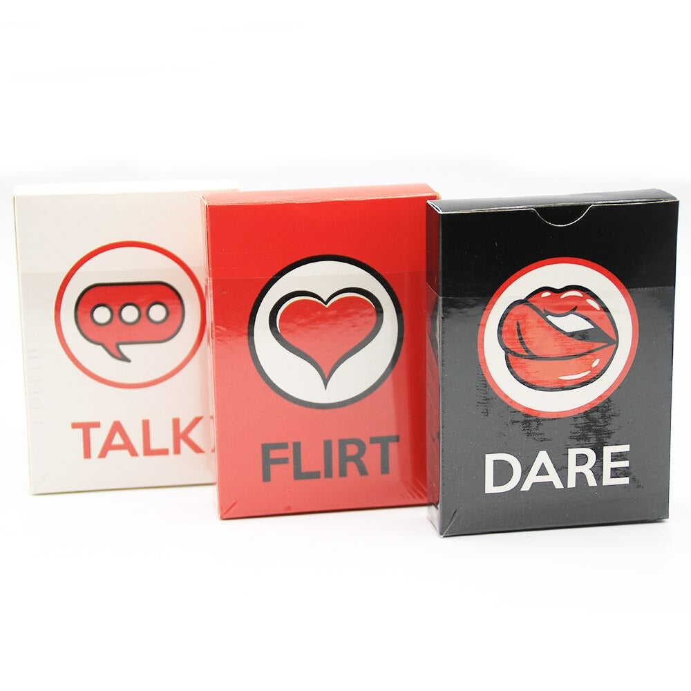 Talk Flirt Dare - Adult Party Game couple dating game ，3 in 1