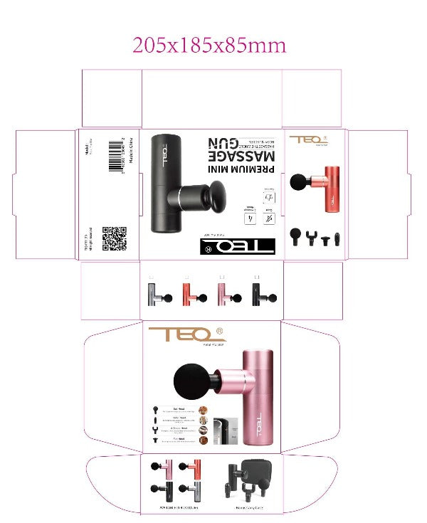 TEQ 56W Powerful aluminium alloy Portable Massage  Gun