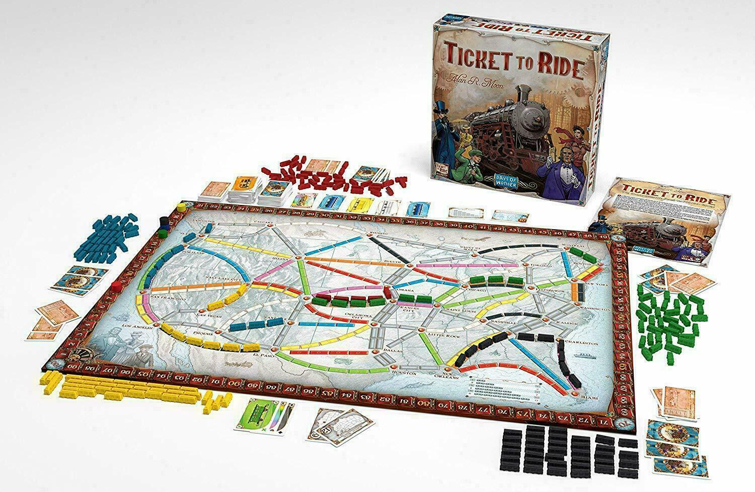 Ticket To Ride US Board Game