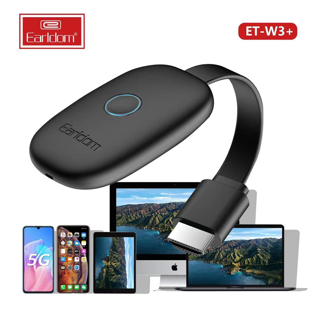 Earldom W3+ Wireless HDMI  HD 4K Resolution For Phones iPhone ipad Laptops Connecting to TVs
